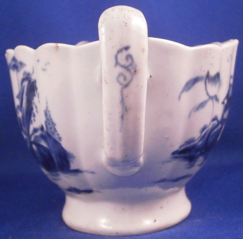 Worcester Rare Blue & White Sauce Boat Dish 1